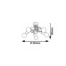 Lustra Linett 5 x E27 6340 Rabalux - imagine 2