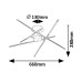 Lustra Henli LED 40W 3000K BL 71338 Rabalux - imagine 7