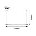Pendul Nivaro Negru 28W LED 72169 Rabalux - imagine 2