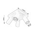 Plafoniera Yorli Negru 4 x GU10 LED 73084 Rabalux - imagine 2