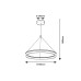 Pendul led 24W 3CCT SERAPHIEL 72478 Rabalux - imagine 5