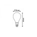 Bec LED clasic filament 4W E14 WW 1528 Rabalux