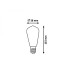 Bec LED avocado filament 6W E27 WW 1659 Rabalux