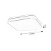 Plafoniera LED exterior Square Lowar 36W 77136 Rabalux - imagine 8