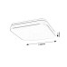 Plafoniera LED exterior Square Lowar 18W Senzor 77137 Rabalux - imagine 2
